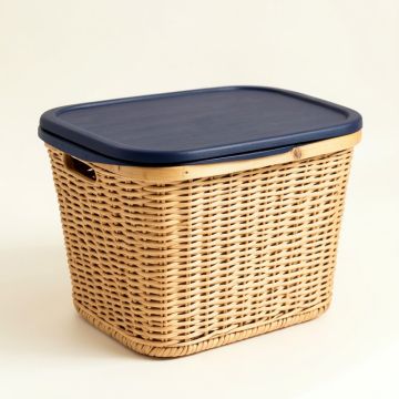 Cedar Bluff Laundry Hamper - Navy (synthetic illustration; no displayed measurements)