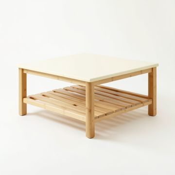 Oak Crossing Coffee Table - Cream (synthetic illustration; no displayed measurements)