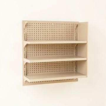 Glen Brook Empty Wall-Mounted Tool Organizer Panel - Beige (synthetic illustration; no displayed measurements)
