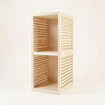 Willow Brook Narrow Cubby Tower - Ivory (synthetic illustration; no displayed measurements)