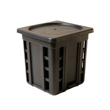 Linden Crest Closed Garden Compost Bin - Black