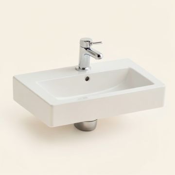 Kohler Caxton Rectangle 20-1/4 '' Undermount Bathroom Sink With Overflow (synthetic illustration; no displayed measurements)