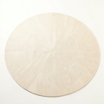 Vale Bend Round Area Rug - Cream (synthetic illustration; no displayed measurements)