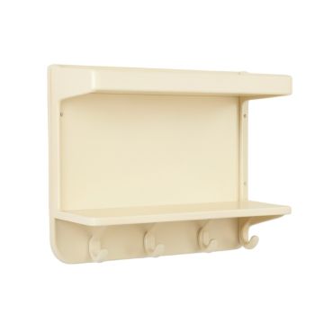 Brook Crossing Wall-Mounted Entryway Organizer Shelf - Cream