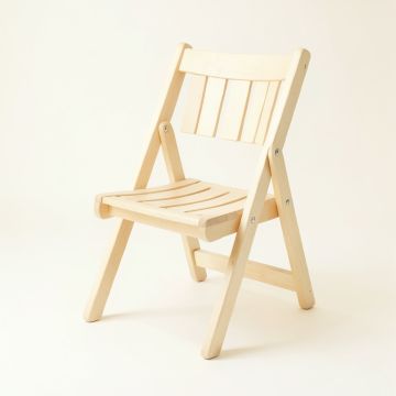 Brook Bridge Folding Outdoor Chair - Ivory (synthetic illustration; no displayed measurements)