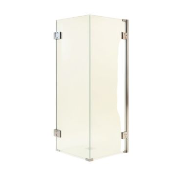 Kinkade Xl 34.25 '' W X 80 '' H Hinged Frameless Shower Door