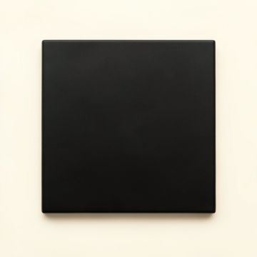 Oak Branch Uninstalled Square Decorative Tile - Black (synthetic illustration; no displayed measurements)