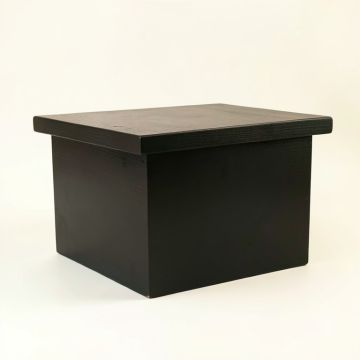 Ash Branch Closed Outdoor Storage Box - Black (synthetic illustration; no displayed measurements)