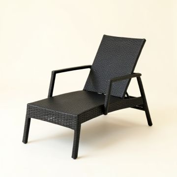 Clay Canyon Outdoor Lounge Chair - Black (synthetic illustration; no displayed measurements)