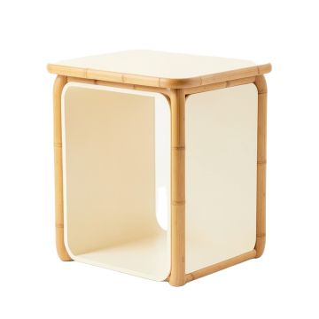 Slate Bluff Side Table - Cream