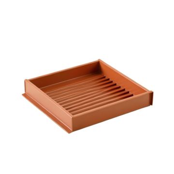 Pine Dell Empty Under-Desk Cable Tray - Terracotta