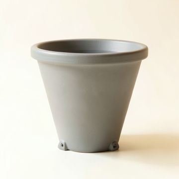 Reed Brook Empty Railing Planter With Integral Brackets - Gray (synthetic illustration; no displayed measurements)