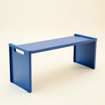 Willow Bluff Narrow Outdoor Storage Bench - Blue (synthetic illustration; no displayed measurements)
