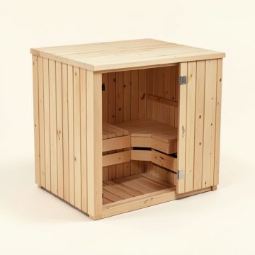 4 Person Traditional Steam Sauna (synthetic illustration; no displayed measurements)
