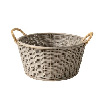 Juniper Bridge Empty Storage Basket - Gray