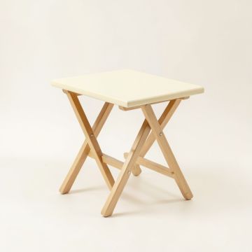 Briar Branch Compact Balcony Table - Cream (synthetic illustration; no displayed measurements)