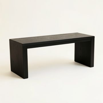 Stone Bridge Indoor Bench - Black (synthetic illustration; no displayed measurements)