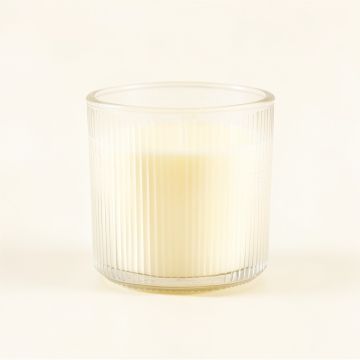 Reed Bend Empty Candle Holder - White (synthetic illustration; no displayed measurements)