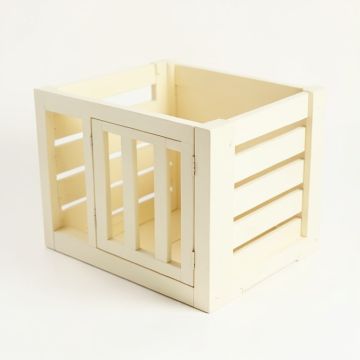 Shore Edge Empty Furniture-Style Pet Crate - Cream (synthetic illustration; no displayed measurements)