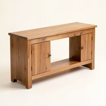 Colmenero Transitional Wooden Console Table (synthetic illustration; no displayed measurements)