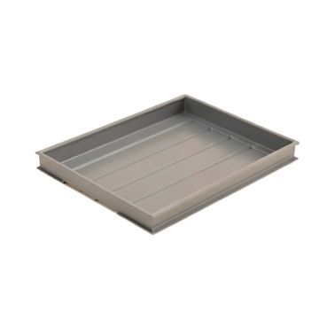 Brook Bend Empty Under-Desk Cable Tray - Gray