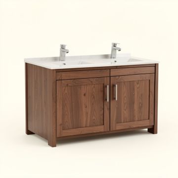 60 '' Double Sink Bathroom Vanity Set (synthetic illustration; no displayed measurements)
