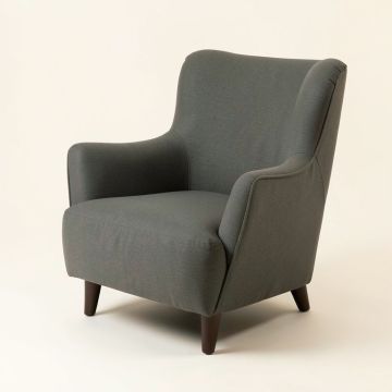 Atkinson 31.5 '' Wide Polyester Wingback Chair (synthetic illustration; no displayed measurements)