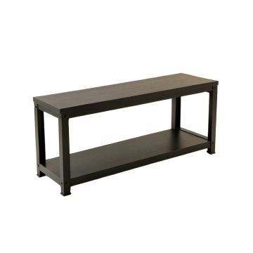 Juniper Bluff Narrow Outdoor Storage Bench - Black