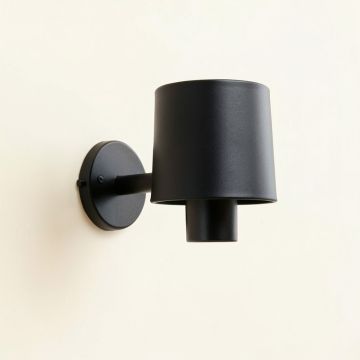 Cove Crossing Wall Sconce Mounted On A Plain Wall - Black (synthetic illustration; no displayed measurements)
