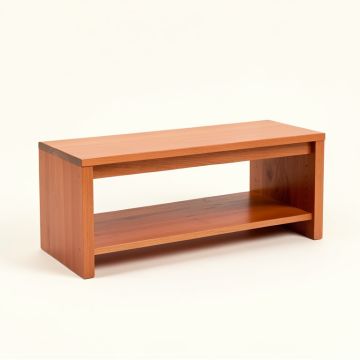 Olive Arc Indoor Bench - Terracotta (synthetic illustration; no displayed measurements)
