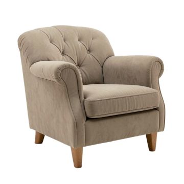 Huntingdon 34 '' Wide Tufted Polyester Chesterfield Chair