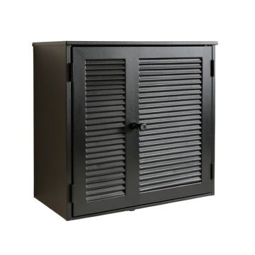 Pine Crossing Wall-Mounted Laundry Cabinet - Black