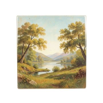 30 '' X 18 '' Ceramic Albert Bierstadt Landscape Painting Decorative Mural Tile 422 : 6 '' X 6 '' ( Set Of 15 )