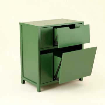Glen Arc Freestanding Pull-Out Hamper Cabinet (synthetic illustration; no displayed measurements)