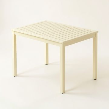 Ash Bluff Patio Table - Cream (synthetic illustration; no displayed measurements)