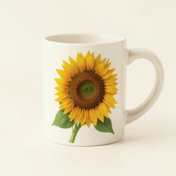 Sunflower Dream Poem Inspirational Poetry Flowers Coffee Mug (synthetic illustration; no displayed measurements)