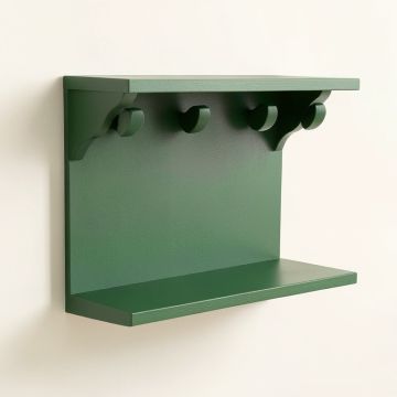 Heath Dell Wall-Mounted Entryway Organizer Shelf - Green (synthetic illustration; no displayed measurements)
