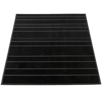 Fern Branch Rectangular Outdoor Rug - Black