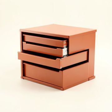 Olive Crossing Small-Parts Storage Drawer Cabinet - Terracotta (synthetic illustration; no displayed measurements)