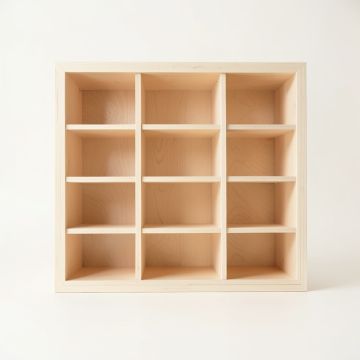 Slate Arc Empty Mug-Storage Cabinet Insert - Ivory (synthetic illustration; no displayed measurements)