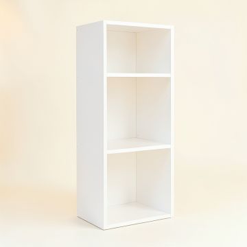 Olive Crossing Narrow Cubby Tower - White (synthetic illustration; no displayed measurements)