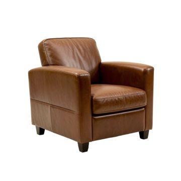 Heideman Leather Arm Chair