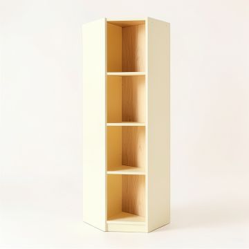 Elm Edge Narrow Cubby Tower - Cream (synthetic illustration; no displayed measurements)