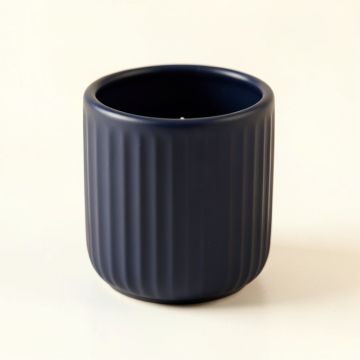Alder Branch Empty Candle Holder - Navy (synthetic illustration; no displayed measurements)