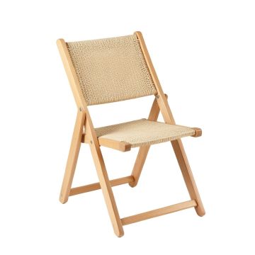 Clay Bluff Folding Outdoor Chair - Beige
