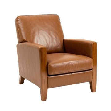 Aguilar 28 '' Wide Top Grain Leather Armchair