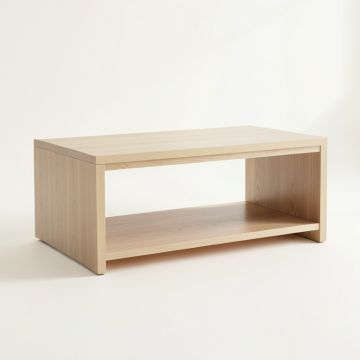 Clay Crest Coffee Table - Beige (synthetic illustration; no displayed measurements)