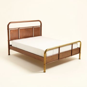 Trace Twin Metal Platform Bed (synthetic illustration; no displayed measurements)