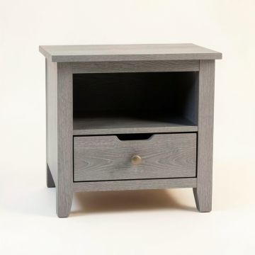 Vale Arc Nightstand - Gray (synthetic illustration; no displayed measurements)