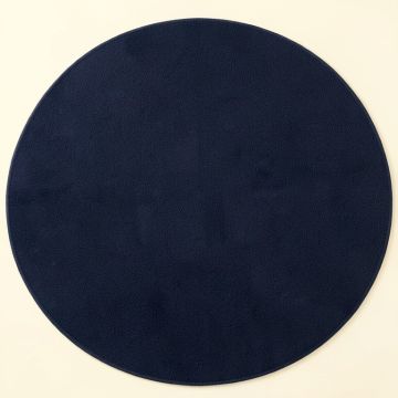 Rowan Branch Round Area Rug - Navy (synthetic illustration; no displayed measurements)